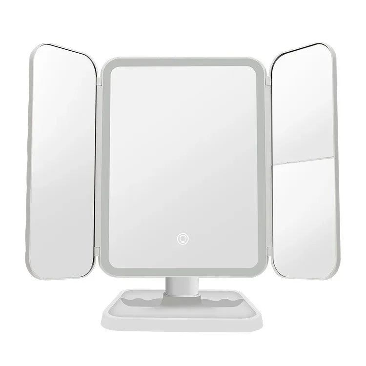 LED Vanity Makeup Mirror – Rechargeable Lighted Mirror with 3X Magnification