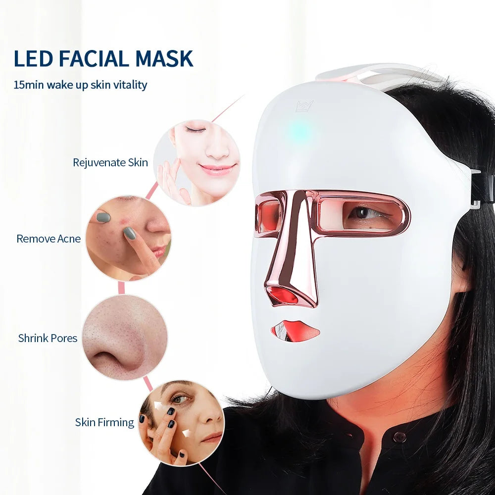 LED facial mask skincare benefits