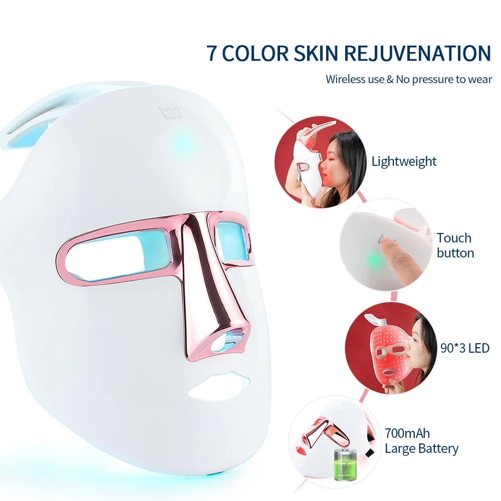 Wireless LED face mask product shot